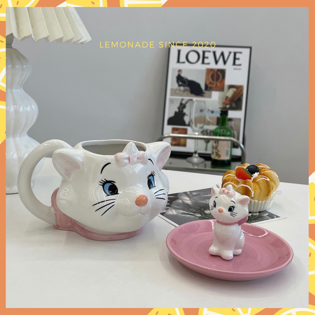 Cốc nước Phim hoạt hình Những cuộc phiêu lưu của mèo Mary Cat Quà tặng