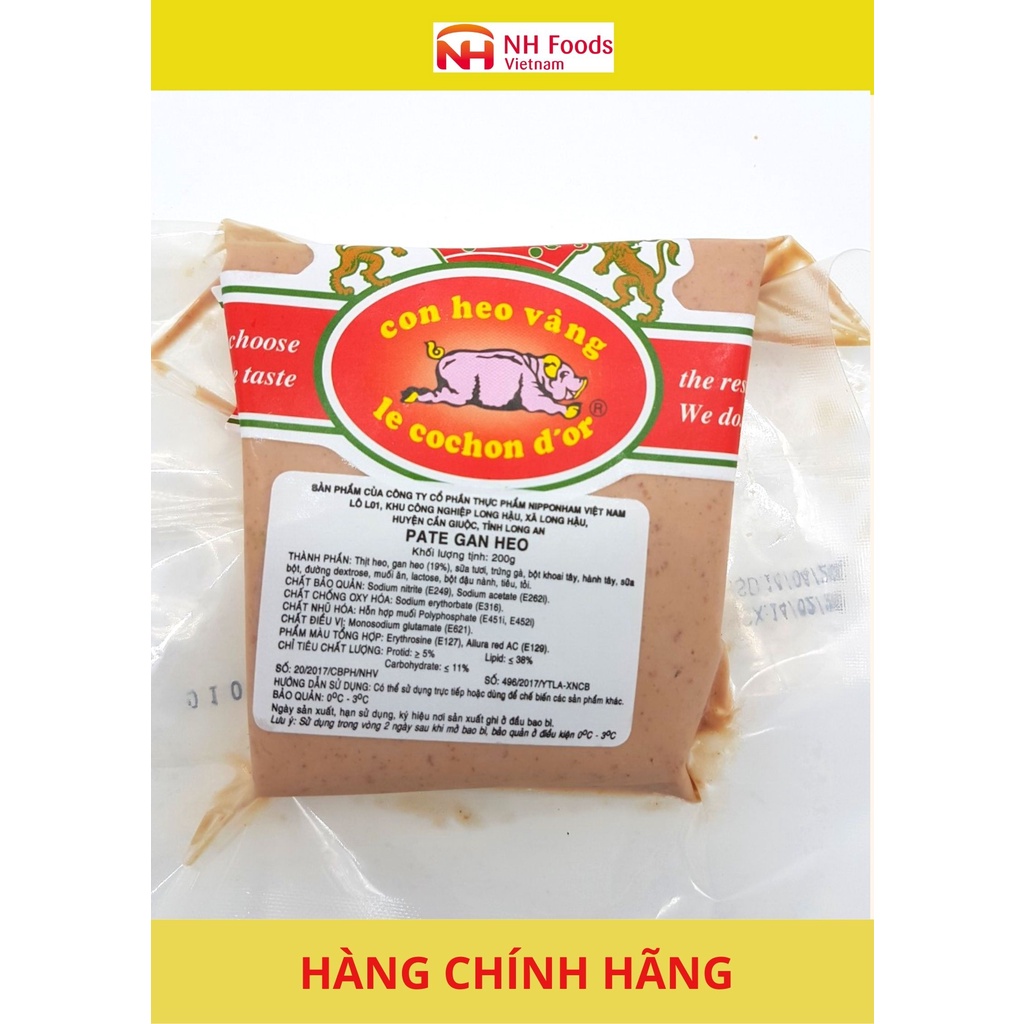 Pate gan heo - Con Heo Vàng 200g