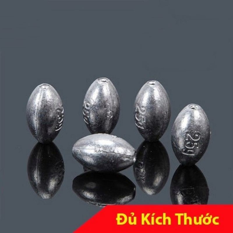 Combo Chì Câu Cá, Chì Tròn Xuyên Tâm Chất Lượng