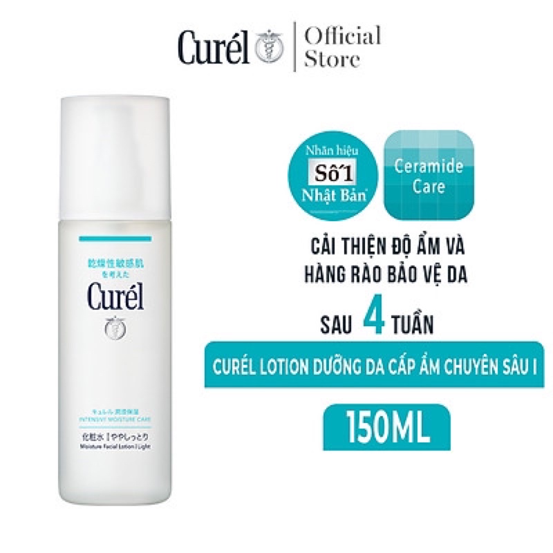 Lotion Dưỡng Da Cấp Ẩm Chuyên Sâu I Curel Intensive Moisture Care Lotion I Light (150ml)