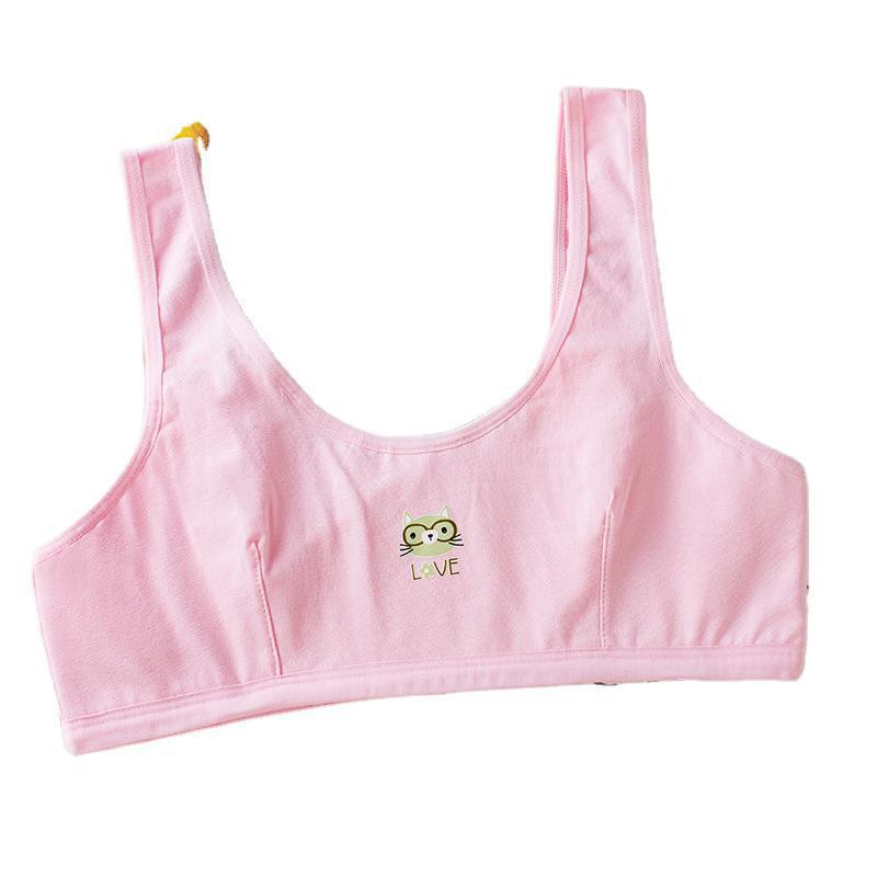 Áo lá học sinh 3 lớp trước ngực, áo lót học sinh cotton dầy cao cấp / Bra P1613