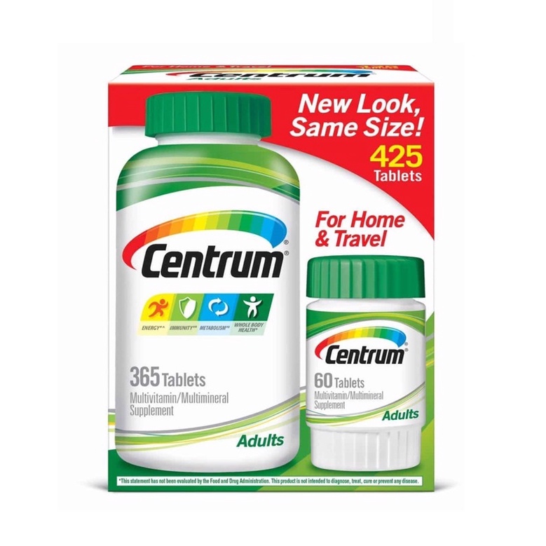 VITAMIN TỔNG HỢP NAM NỮ DƯỚI 50 TUỔI CENTRUM 365 VIÊN MỸ