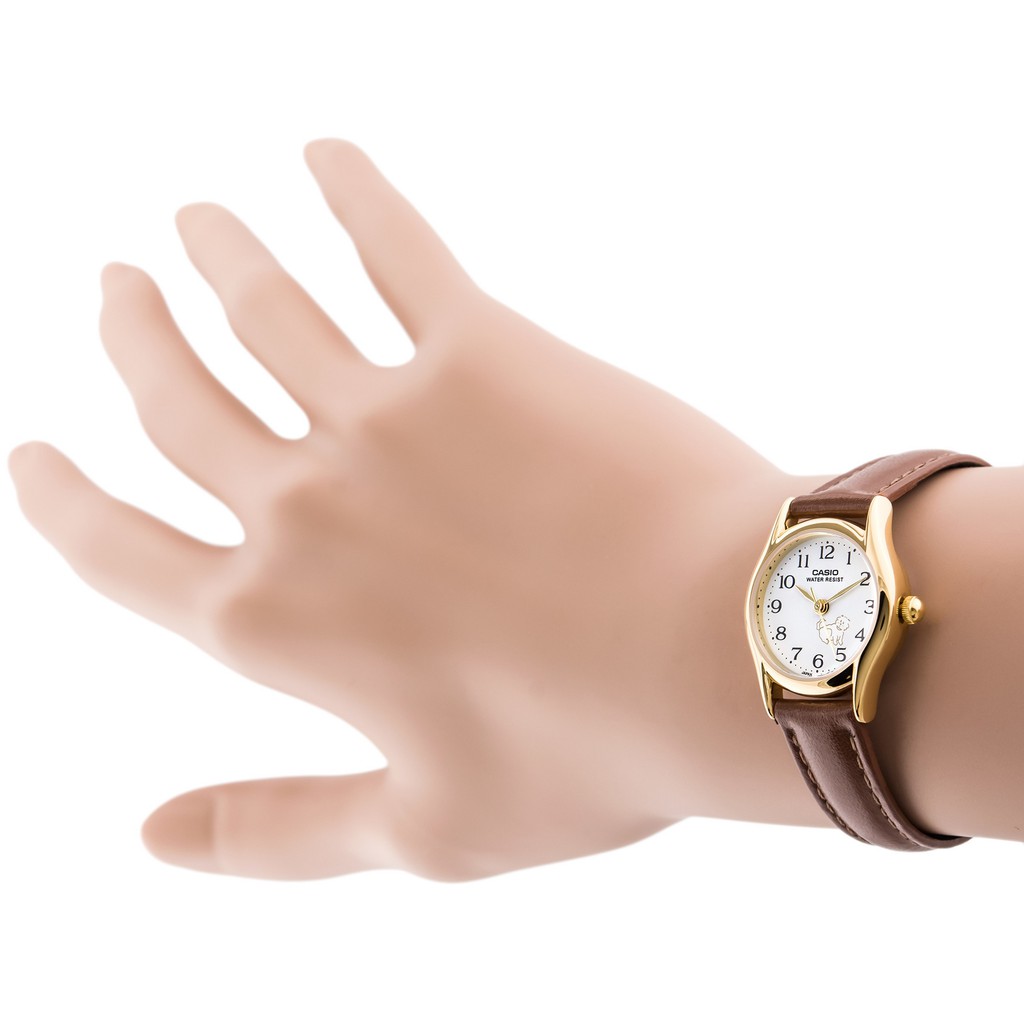 Đồng hồ nữ dây da Casio chính hãng Anh Khuê LTP-1094Q-7B7RDF (23mm)