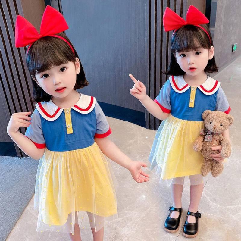 Girls' summer Snow White dress