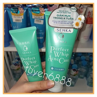 Sữa Rửa Mặt Cho Da Mụn Senka Perfect Whip Acne Care 50g