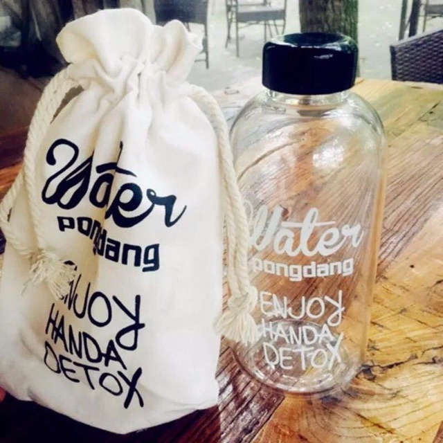 BÌNH NƯỚC DETOX WATER 1000 ML + TẶNG KÈM TÚI VẢI