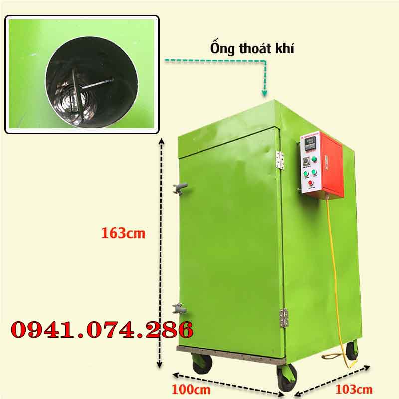 Máy sấy hoa quả, sấy măng, nấm, thịt bò lợn