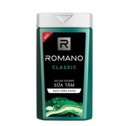 Gel tắm nam Romano Classic sạch sảng khoái 180g - 650g