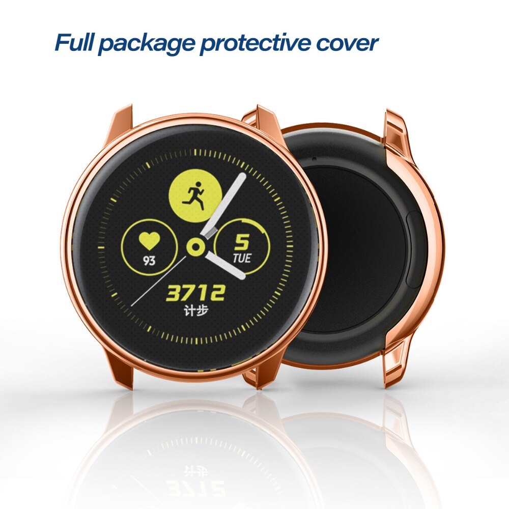 Ốp Bảo Vệ Mặt Đồng Hồ Bằng Tpu Mềm Mạ Điện Chống Sốc Cho Samsung Galaxy Watch Active