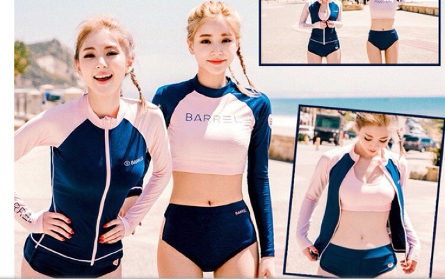 (Có sẵn) bikini dài tay, bộ bơi dài tay phong cách Hàn