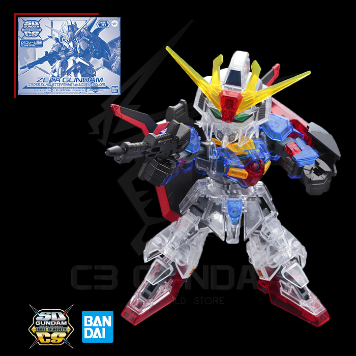 MÔ HÌNH GUNDAM BANDAI SD ZETA GUNDAM CROSS SILHOUETTE FRAME VER ( CLEAR COLOR) [LIMITED ITEM] SDCS