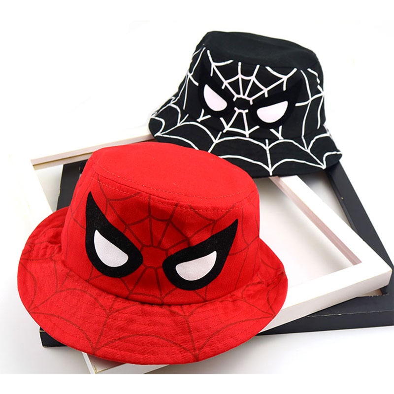 Mũ trẻ em dễ thương Spiderman Mũ trẻ em Mũ che nắng Mũ trẻ em ngoài trời