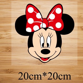 Hình ủi , hình ép nhiệt - mẫu ''chuột micky nơ đỏ''