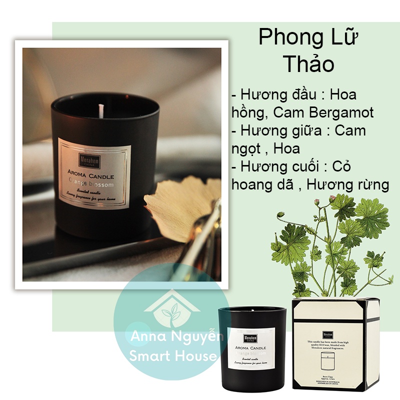 Nến Thơm Phòng Cao cấp - Không khói với  9 Mùi Hương Vị Ngọt Ngào Dễ Chịu - Nến Thơm Aroma Candle