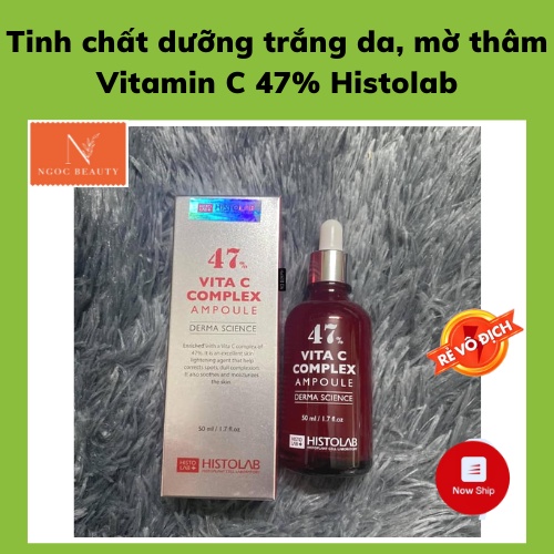 Tinh chất làm trắng, mờ thâm, se khít lỗ chân lông Vitamin C 47% Histolab