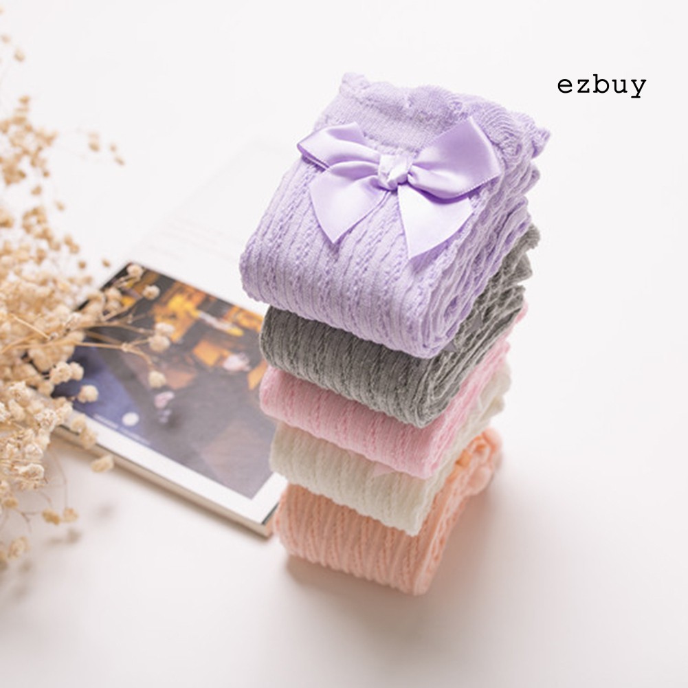 Tất Cổ Cao Đến Đầu Gối Đính Nơ 32cm Thời Trang Cho Bé Gái