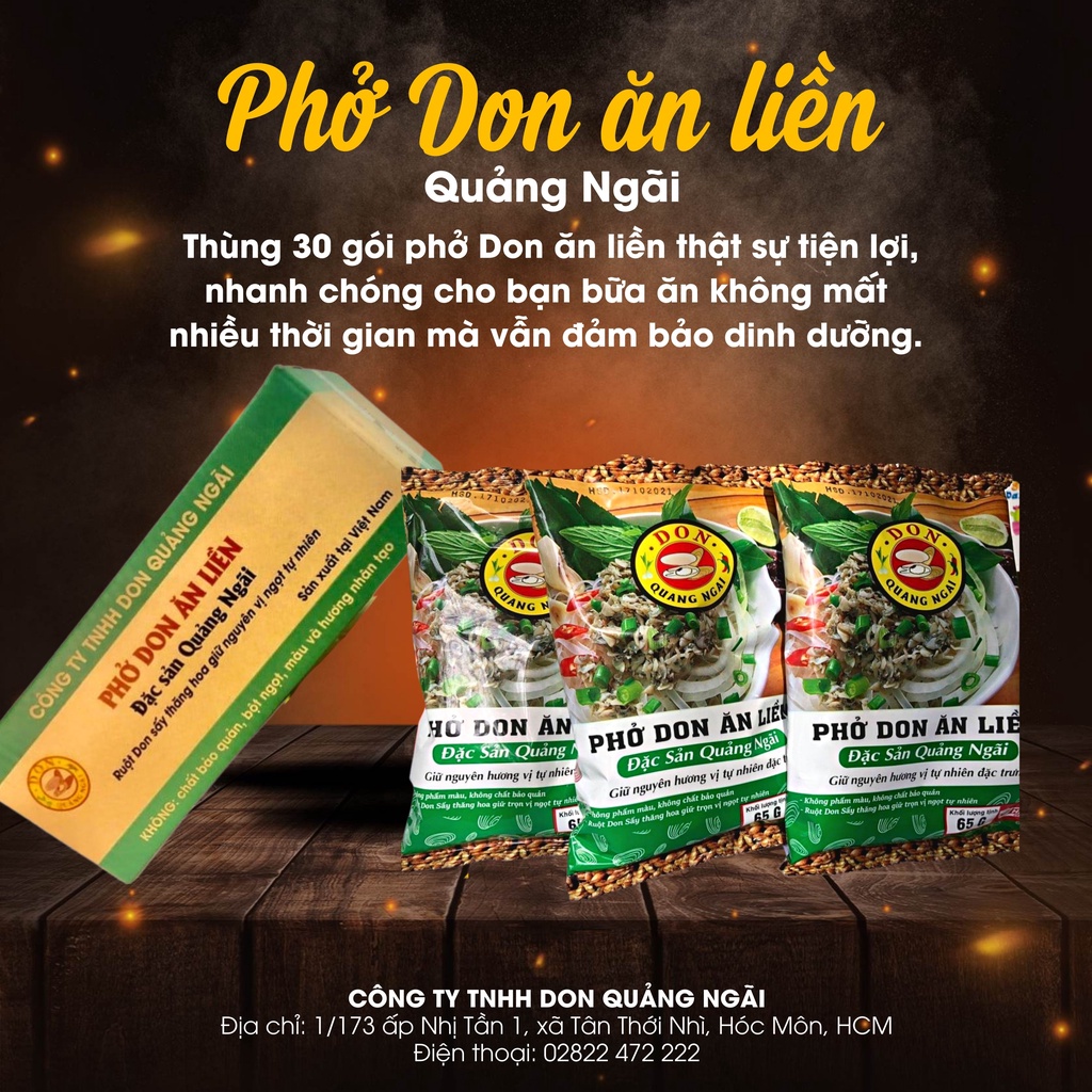 5 GÓI PHỞ DON ĂN LIỀN - ĐẶC SẢN QUẢNG NGÃI