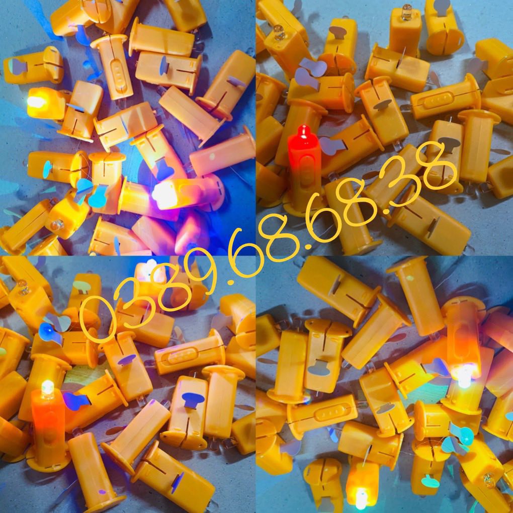 Combo 10 đèn led chớp chuyển màu gắn lồng đèn - đèn led pin gắn lồng đèn các loại