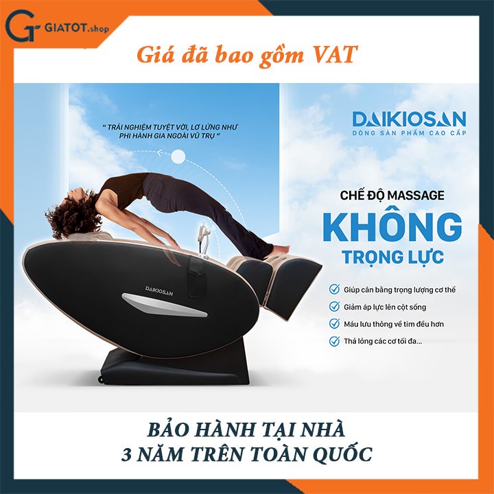 Ghế Massage cao cấp hàng chính hãng Daikiosan DKGM-00001