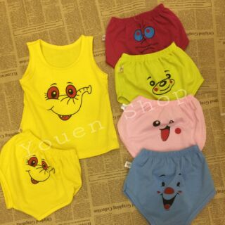 Combo 5 bộ chip thun cotton 4 chiều cho bé