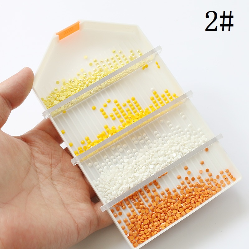Khay nhựa hình vuông cỡ lớn dùng làm tranh đính đá 5D DIY