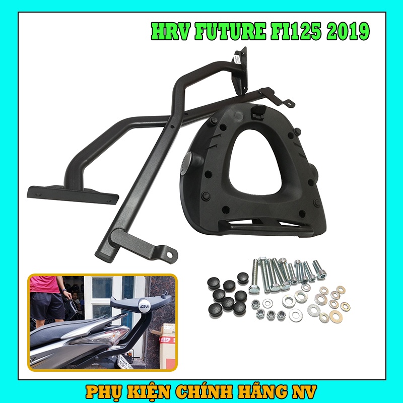Baga Givi HRV Wave125I 2019 /Future125Fi 2019 chính hãng cho xe chịu lực cao bao gồm đế gắn thùng