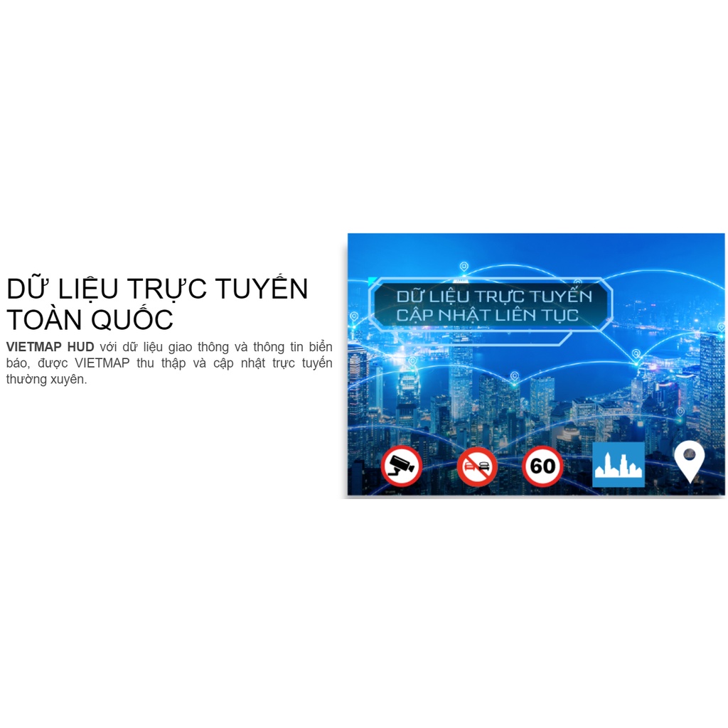 VIETMAP HUD H1N - Màn Hình Hiển Thị Thông Minh