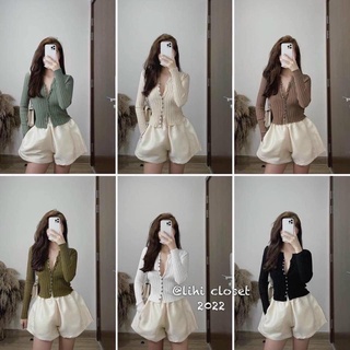 Áo Len Dài Tay Nhiều Cúc