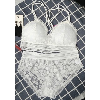 SET BRALETTE DAISY KIỂU PHÁP DÂY ĐAN CHÉO