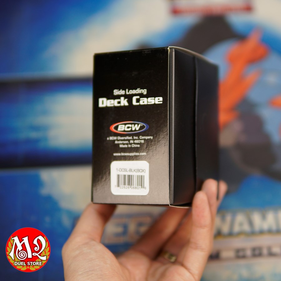 Hộp Đựng Bài BCW DECK CASE Nhựa - SIDELOAD - Dùng cho Yugioh và Pokemon TCG - MÀU ĐEN - Đựng Theo Chiều Ngang