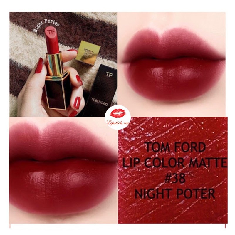 Son Tomfo 38 màu đỏ lạnh | BigBuy360 - bigbuy360.vn