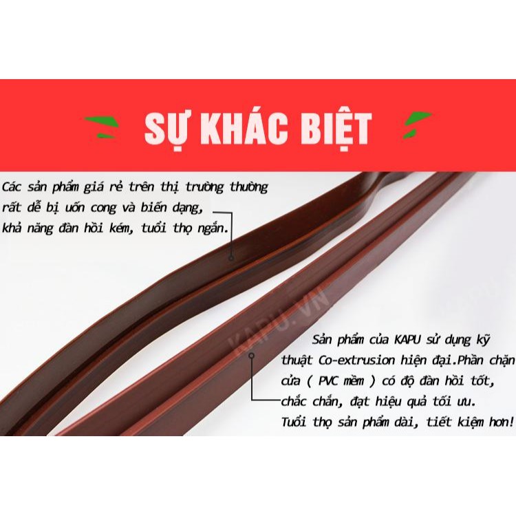 Thanh chắn cửa KAPU cao cấp, dán chân cửa chống nước đa năng, cản côn trùng, khói bụi, ô nhiễm