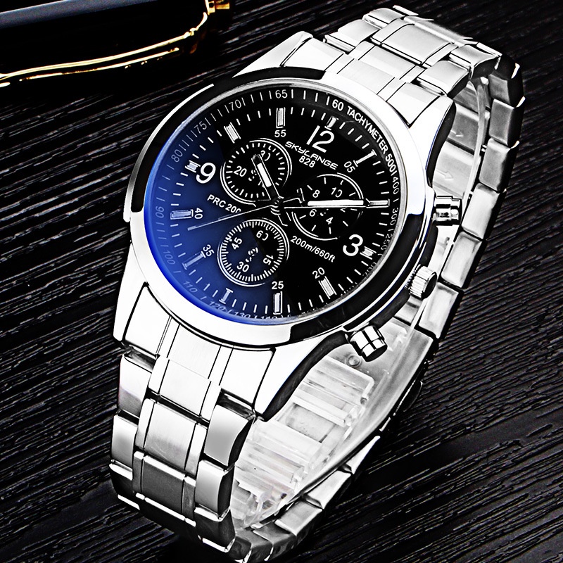 Đồng hồ nam SKYLANGE dây thép-kim loại không gỉ mặt kính chống xước cao cấp | BigBuy360 - bigbuy360.vn