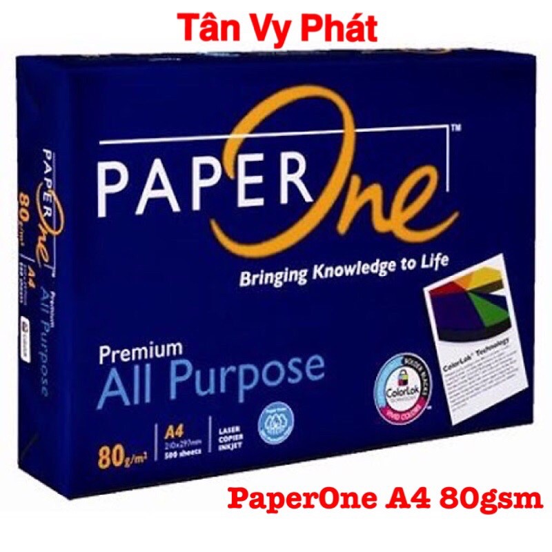 (Hỏa tốc) Giấy in Paperone A4 80gsm