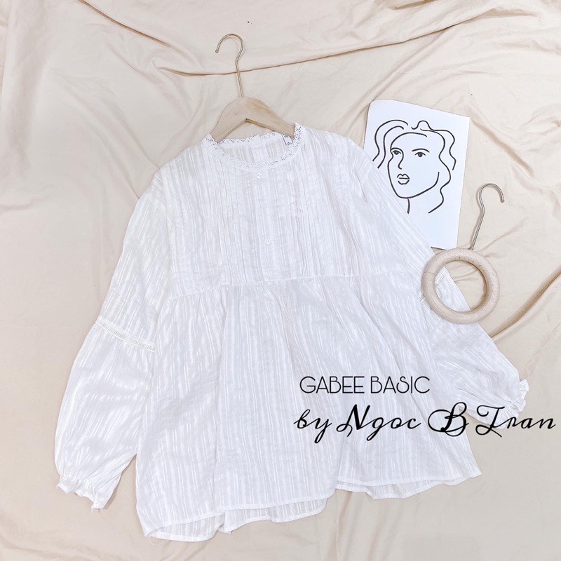 [ẢNH THẬT]ÁO BABY DOLL ĐŨI TRẮNG