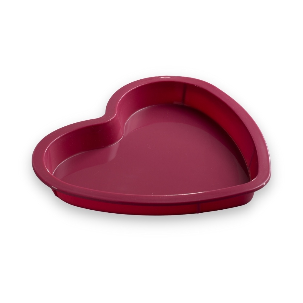 Khay làm bánh silicone cao cấp TadoHome hình trái tim nhiều màu sắc, dùng làm bánh, rau cau