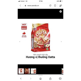 Ngũ cốc yến mạch oatta 800g