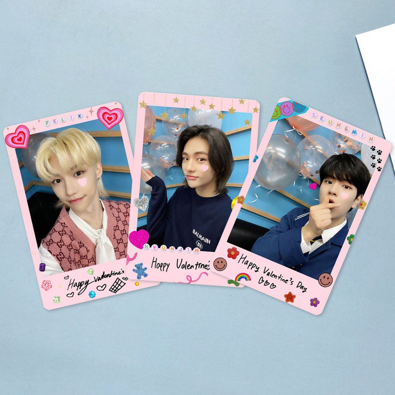 Set 8 tấm thẻ hình lomo nhóm nhạc Stray Kids