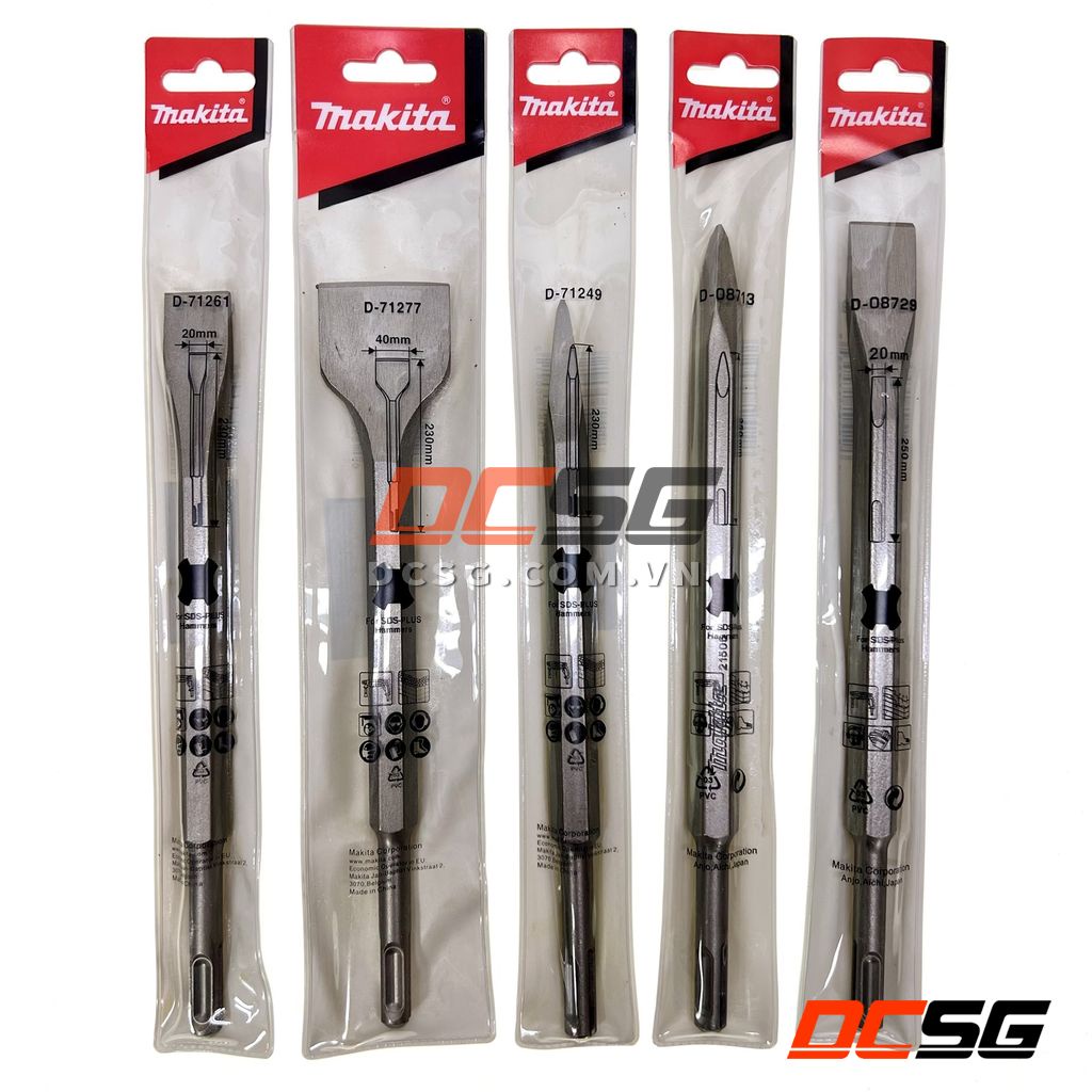 Mũi đục nhọn - dẹp chuôi Sds-Plus Makita  | DCSG