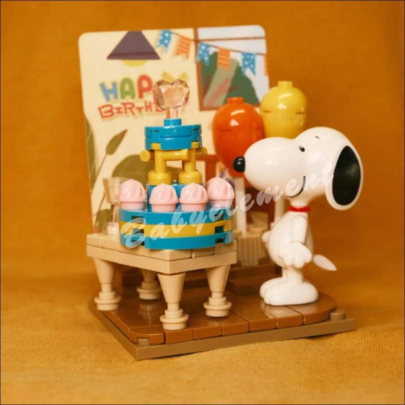 Bộ Đồ Chơi Lắp Ráp Hình Chú Chó Snoopy 8 Construct Độc Đáo DIY