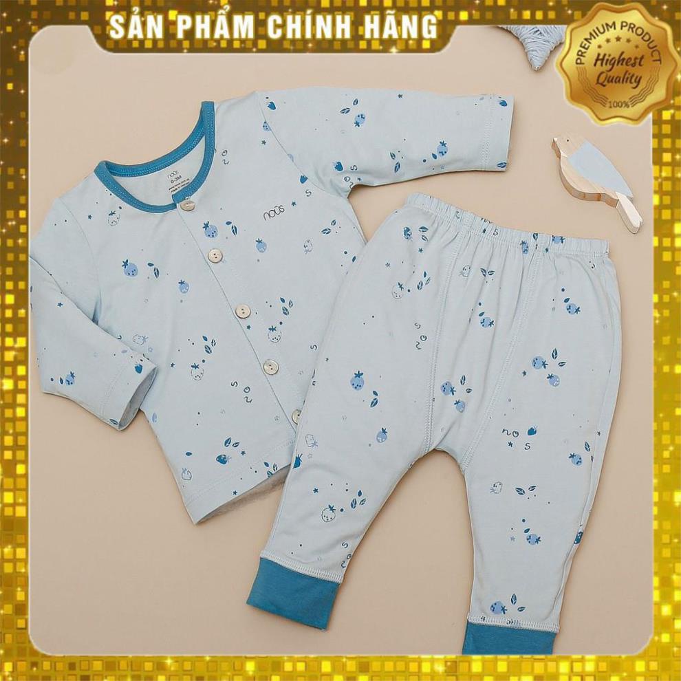 NOUSHANOI- Bộ Quần Áo Cài Thẳng Dài Thường Xanh Lơ Nhạt NOUS ( Size 0M 3M 6M và 9M)