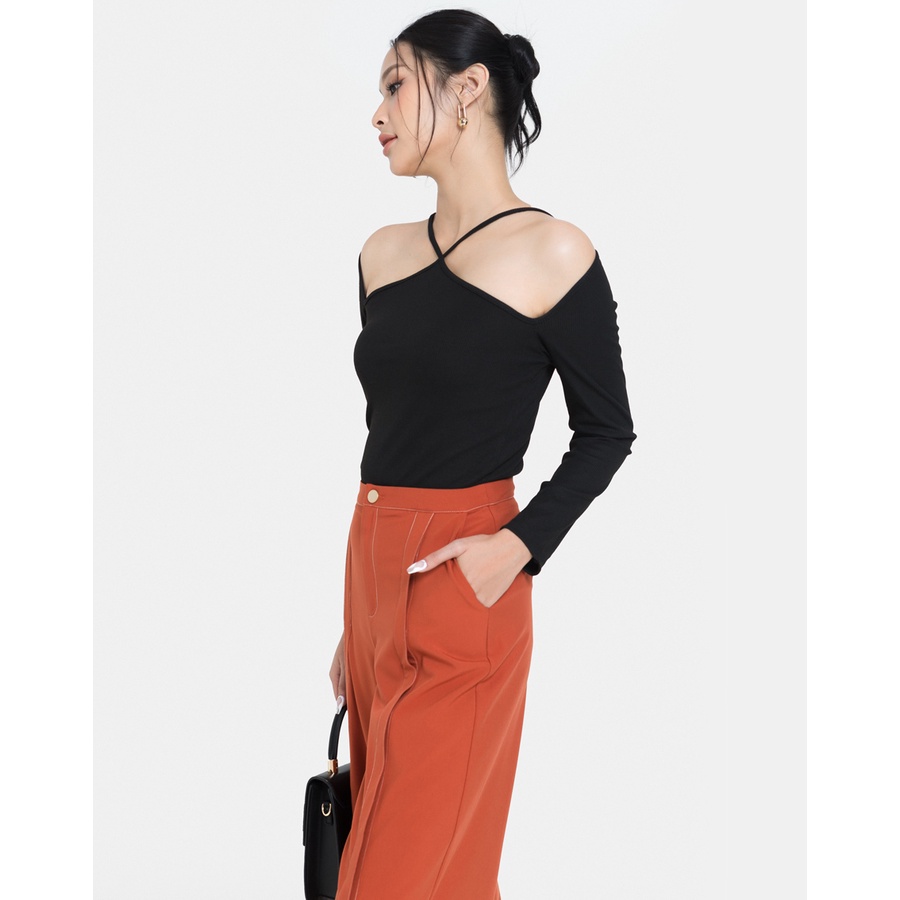 Áo Thun Nữ Thời Trang Dáng Ôm JUNO Cut Out Vai JNATH003