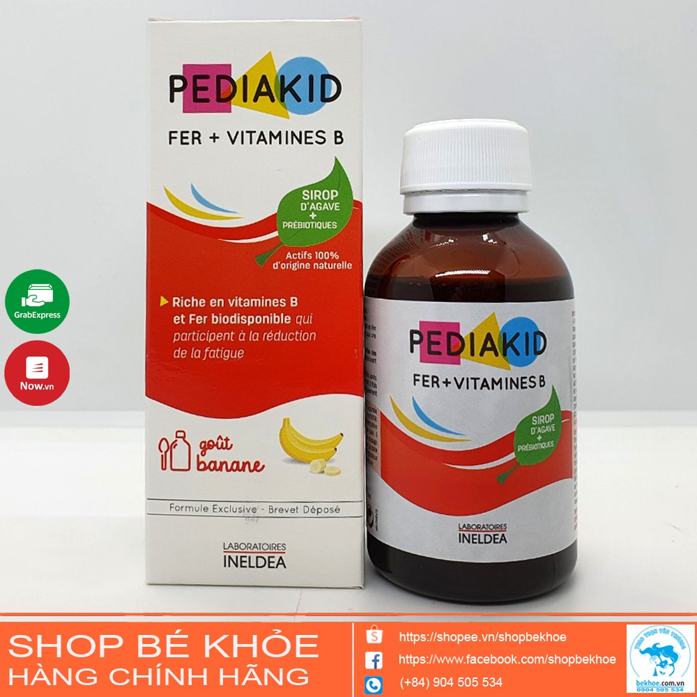 Vitamin Pediakid bổ xung sắt và vitamin B - Pediakid Fer + Vitamin B cho bé
