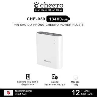Sạc dự phòng Cheero Power Plus 3 mini CHE-059 13400mAh