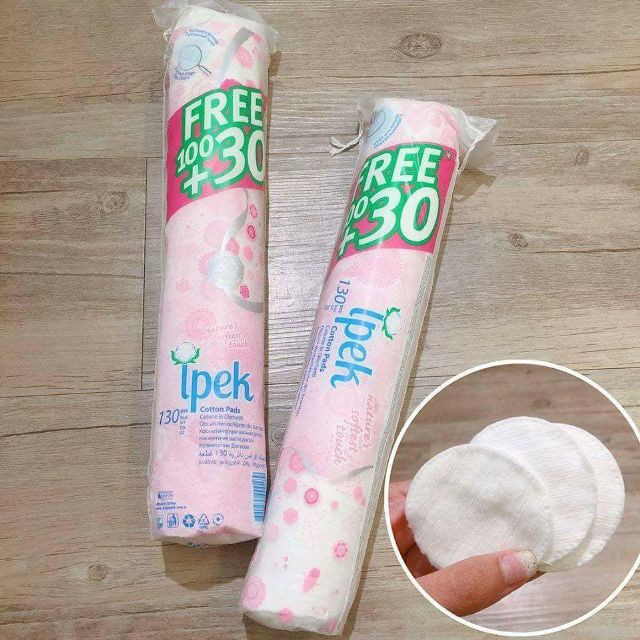 Bông Tẩy Trang Ipek Cotton Pads Thổ Nhĩ Kỳ 130 Miếng