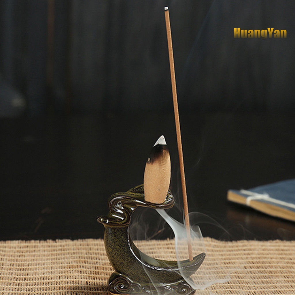 Giá Đỡ Đốt Trầm Hương Bằng Gốm Sứ Hình Thác Nước Độc Đáo Trang Trí Nhà Cửa