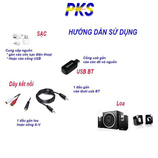 USB Bluetooth Audio Dùng Cho Điện Thoại, Máy Tính