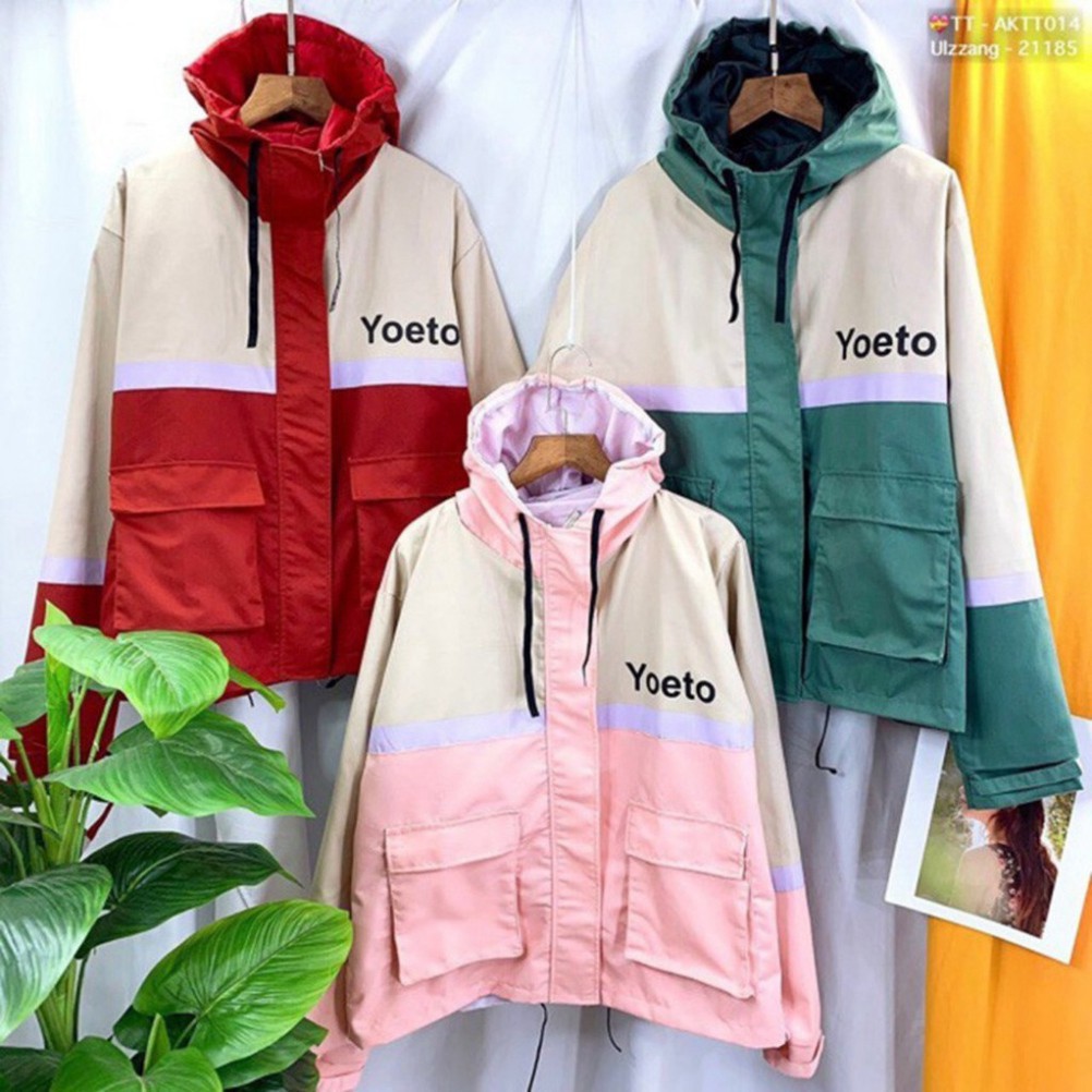 ÁO KHOÁC KAKI - ÁO JACKET YOETO 3 MÀU ( kèm ảnh thật )