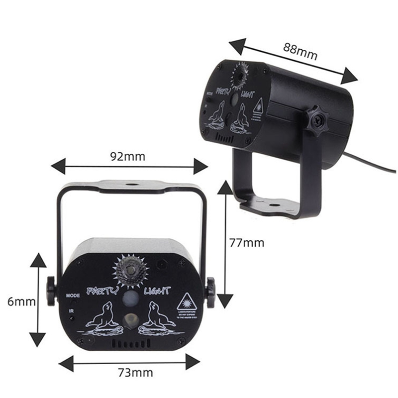 Đèn Led Laser Mini Chiếu Sáng Sân Khấu Ngoài Trời