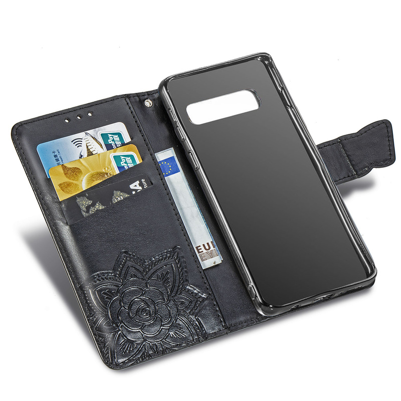 Bao da điện thoại kiểu ví nắp lật in hình bướm 3D cho Samsung S10 5G S9 Plus/ S8Plus S7/S8 S7 Edge